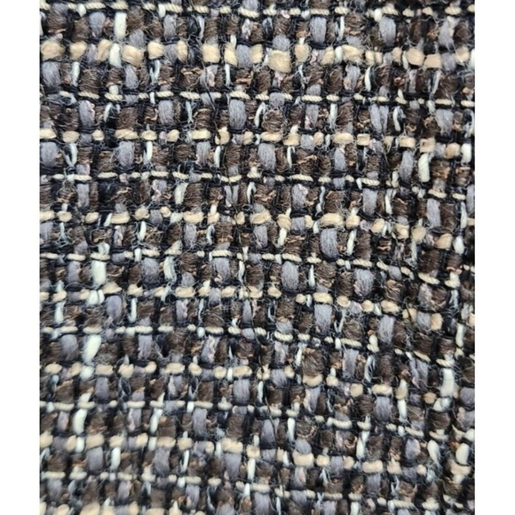Bergdorf Goodman Grey Brown Silk Lined Wool Tweed High-end Blazer Size S - Picture 13 of 16